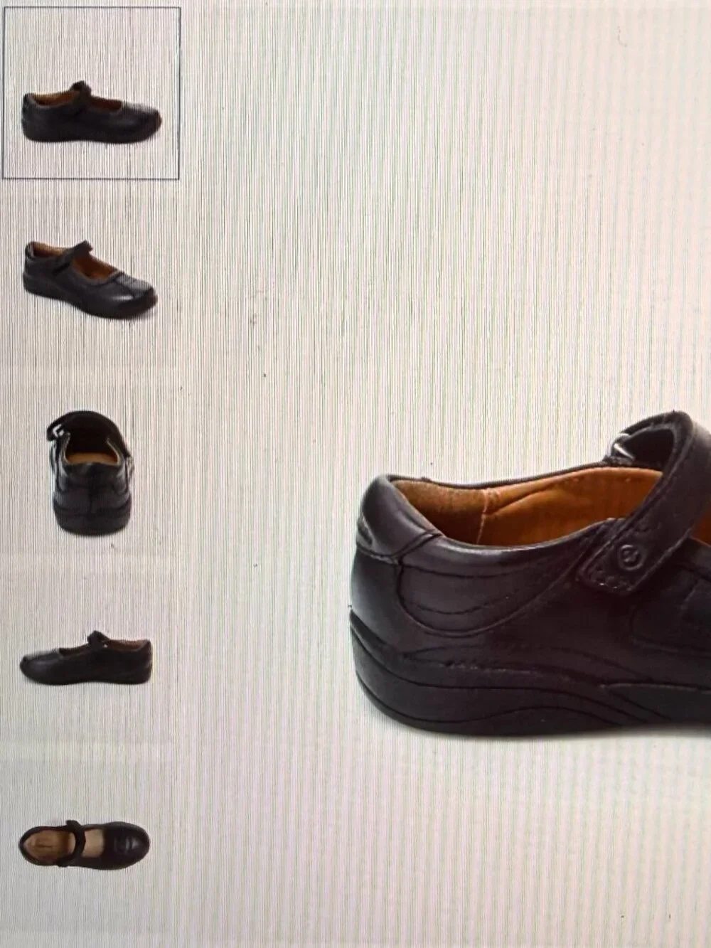 2WIDE Stride Rite Girl's Dress Shoe Mary Jane Claire Black 2WIDE